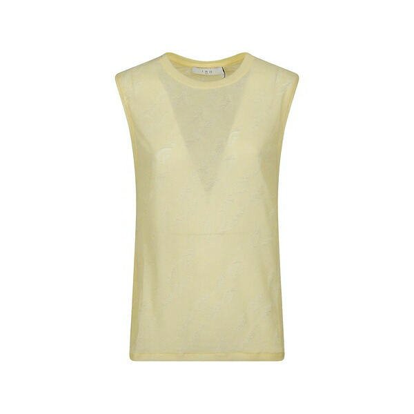 イロ レディース カットソー トップス Gloriana distressed sleeveless top Yellow