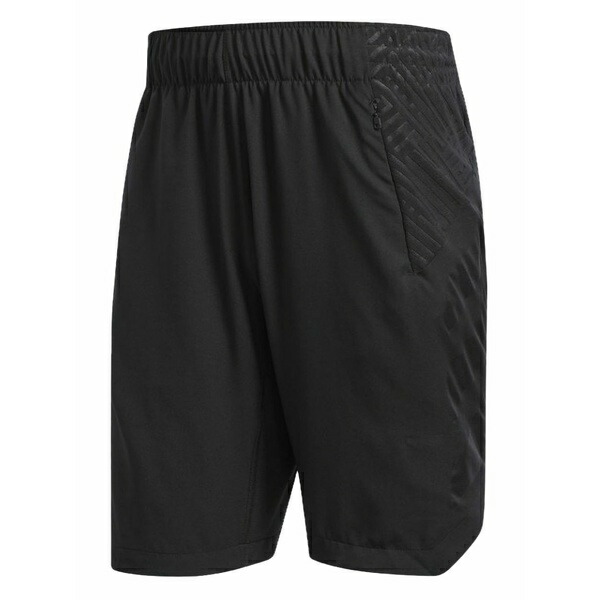 アディダス メンズ 心地よいズボン下 ボトムス Zip-pocket track shorts Black