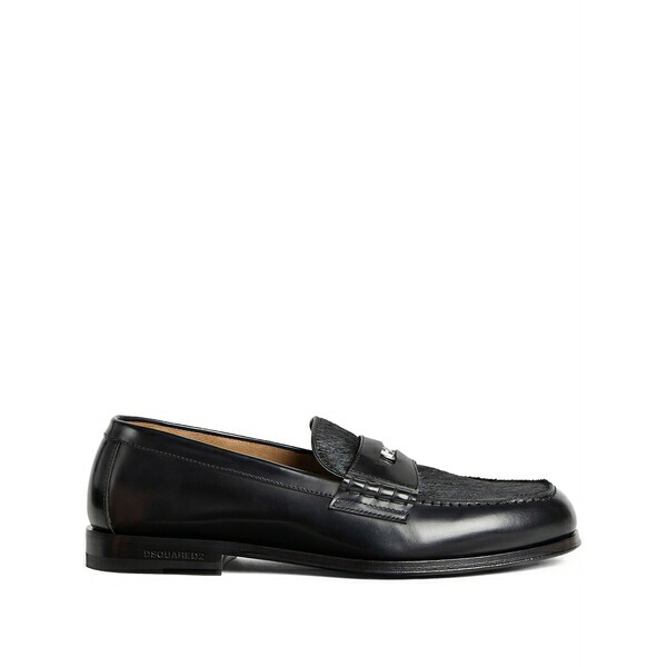 ディースクエアード メンズ スリッポン・ローファー シューズ Neoclassic loafers Black