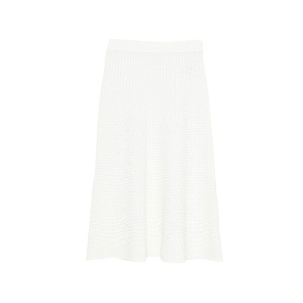 パロッシュ レディース スコート ボトムス Renfield knitted MIDI skirt White