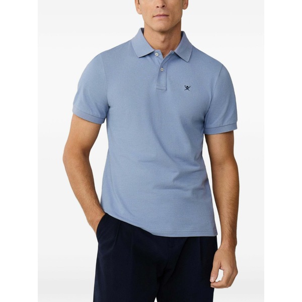 ハケット メンズ スポーツシャツ トップス Short-sleeve polo shirt Blue