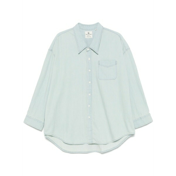 デニミスト レディース プルオーバー トップス Denim shirt Blue