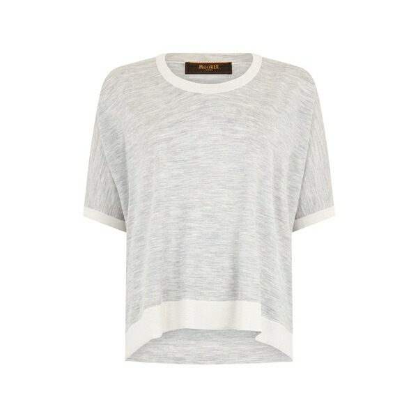 ムーレー レディース 編み物\u0026ティーシャツ アウター Panelled sweater Grey