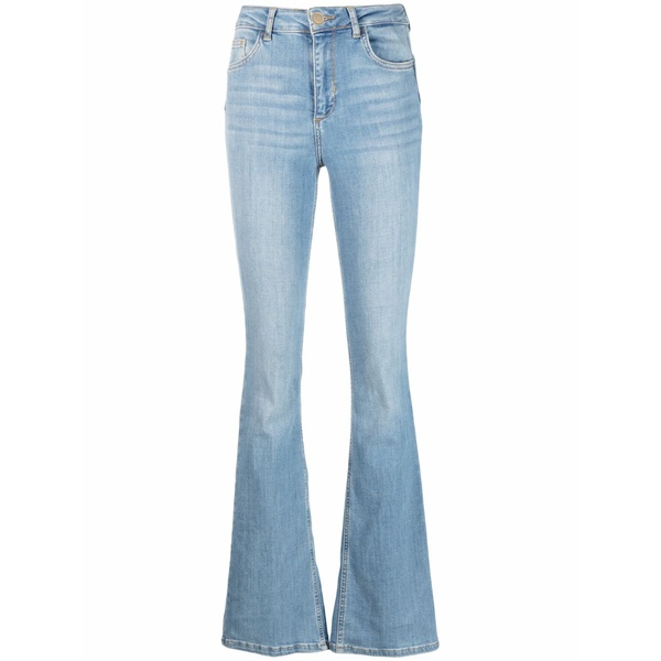リュージョー レディース ジーンズズボン下 ボトムス Flared-cut denim jeans Blue