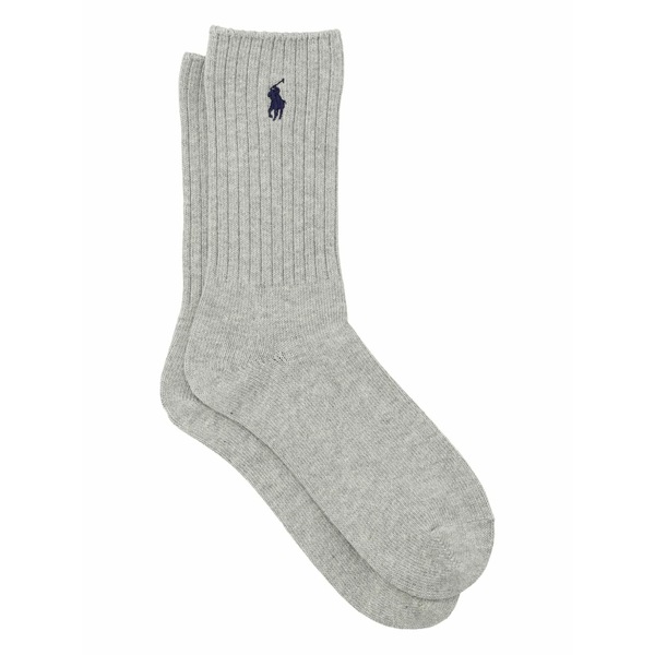 ラルフローレン レディース ソックス アンダーお召しもの Polo pony-embroidered socks Grey