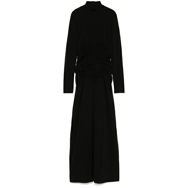 働き口 スタジオズ レディース 衣装 トップス High-neck ruched gown Black