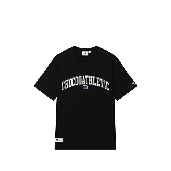 黒茶 メンズ プルオーバー トップス Logo-print short-sleeve t-shirt Black