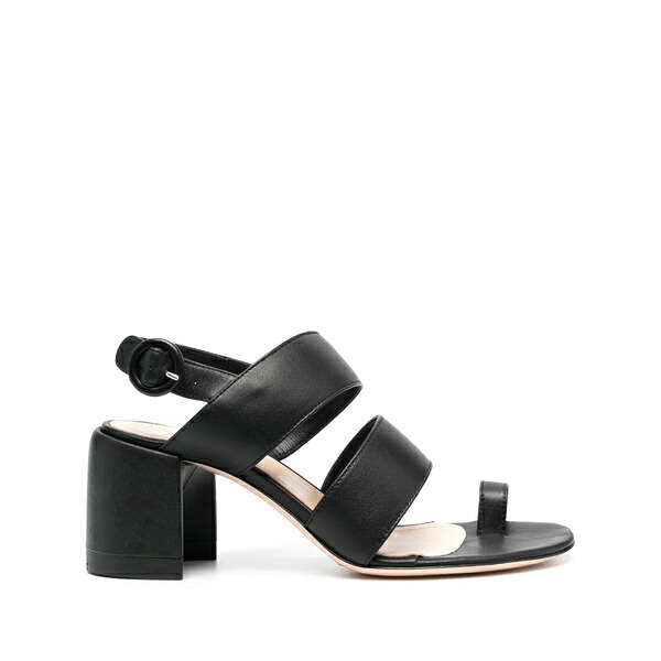 エージーエル レディース サンダル シューズ Lunar 65mm heeled sandals Black｜asty
