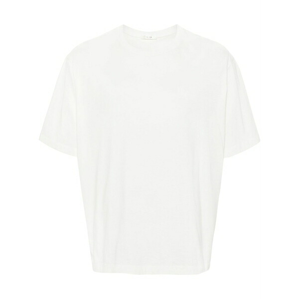 ザロウ メンズ ティーシャツ トップス Errigal cotton t-shirt White