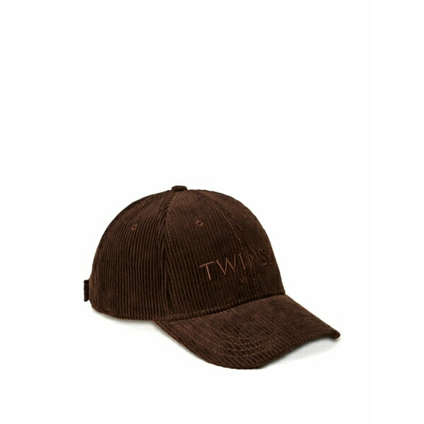 ツイン仕掛ける レディース かぶり笠 佩び物 Corduroy baseball hat Brown