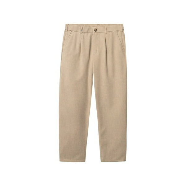ギャバ メンズ 心地好いズボン下 ボトムス Gabnapoli 19 phin pleated elasticated-waistband trousers Neutrals