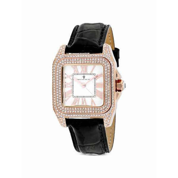 クリスチャンバンサント レディース ウオッチ 添え物 Radieuse crystal-embellished 32粍 watch White