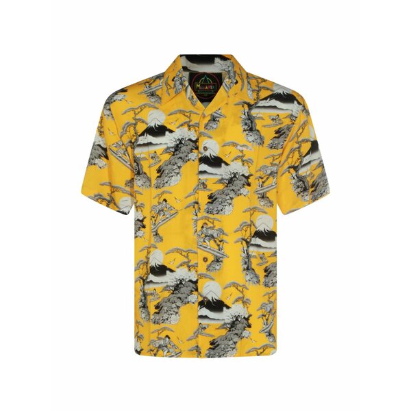 マウナ 世話をする メンズ プルオーバー トップス All-over print shirt Yellow