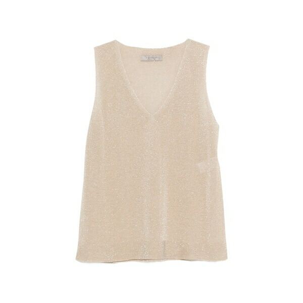 ディー・エクステリア レディース カットソー トップス V-neck sleeveless top Neutrals
