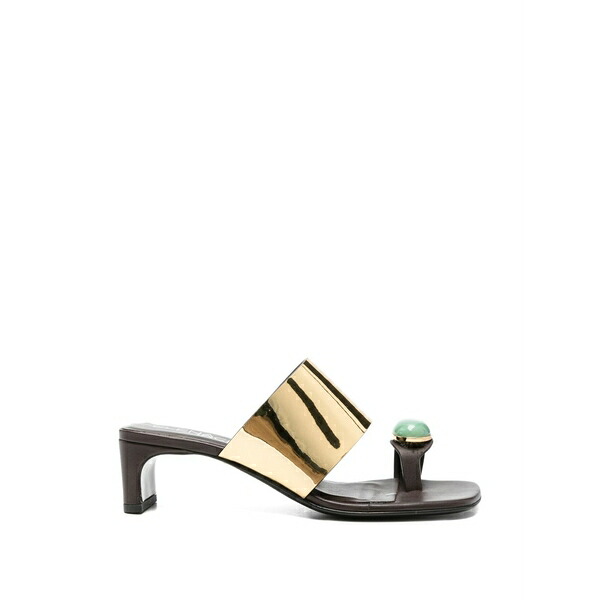 エレナイアチ レディース サンダル シューズ Gemstone-detail sandals Gold