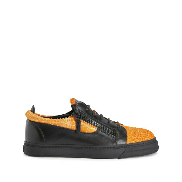 ジュゼッペザノッティ メンズ スニーカー シューズ Frankie double-zip low-top sneakers Black