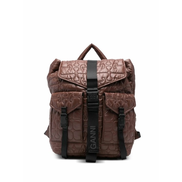 ガニー レディース うしろ側容器に並べる・背嚢 御徒面子 Quilted-design backpack Brown