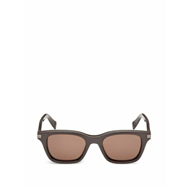 ゼニア メンズ サングラス・アイウェア 添え物 Square-frame sunglasses Brown