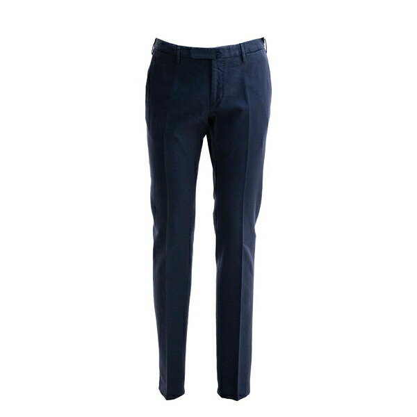 インコテックス メンズ 心地好いズボン下 ボトムス Flat-front trousers Blue