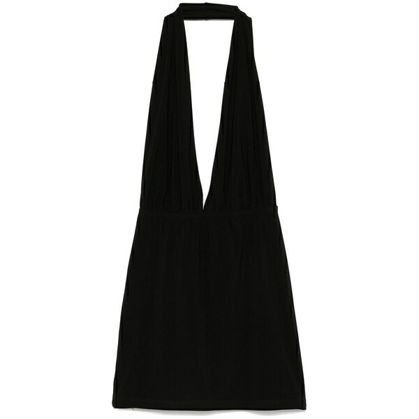 アルケミー レディース ワンピース トップス X lia aram halterneck mini dress Black｜asty