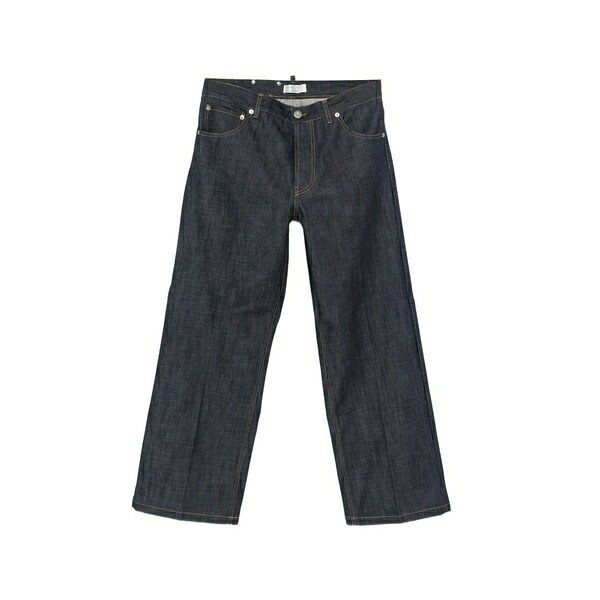 スリーディチ メンズ ジーンズズボン下 ボトムス Logo-patch wide-leg jeans Blue