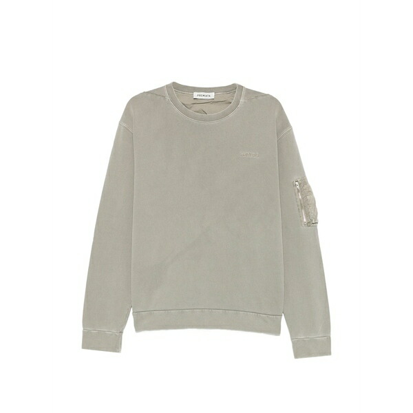 プレミアータ メンズ パーカー・スウェットシャツ アウター Crew-neck sweatshirt Grey