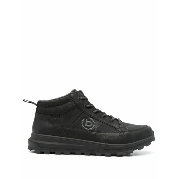 ブガッティ メンズ ブーツ シューズ Logo-print ankle boots Black