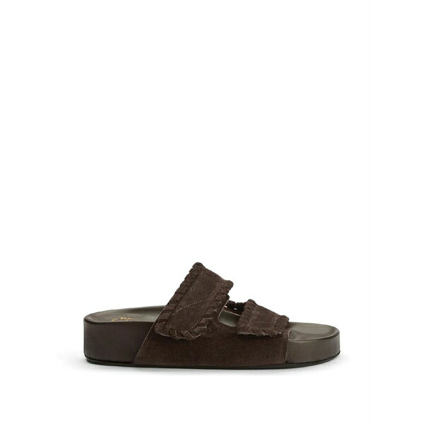 エーティーピー 制作室 レディース サンダル シューズ Furlo touch-strap slides Brown