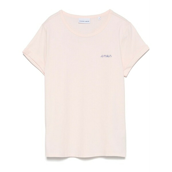 メゾンラビッシュ レディース プルオーバー トップス Poitou amour t-shirt Pink