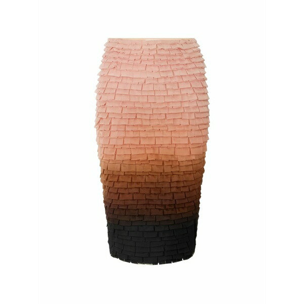 エリザベスフランキ レディース スコート ボトムス Shaded ruffled MIDI skirt Brown