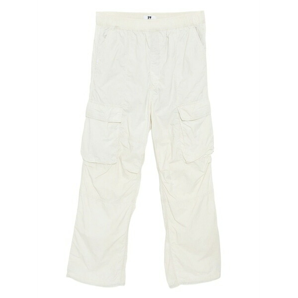 イズエ メンズ 心地よいズボン下 ボトムス Cargo pocket trousers White
