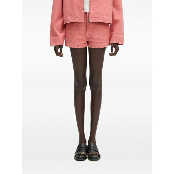 アンブッシュ レディース 心地よいズボン下 ボトムス Raw-hem shorts Pink