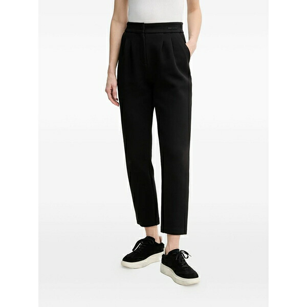 マッカージュ レディース 心地好いズボン下 ボトムス Mariana pleated trousers Black