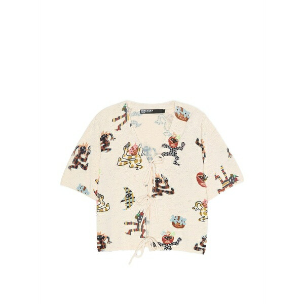 ビンバ イ ローラ レディース ジレー アウター Samba short-sleeved cardigan  Neutrals