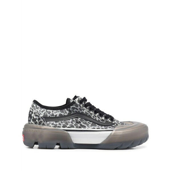 バンズ レディース スニーカー シューズ Old skool leopard-print sneakers Grey