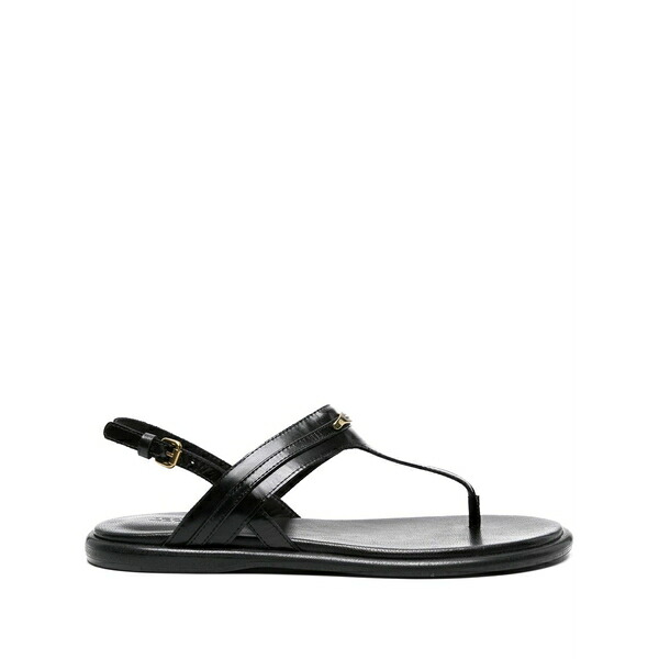 イザ呼びりん マラン レディース サンダル シューズ Nya leather slingback sandals Black