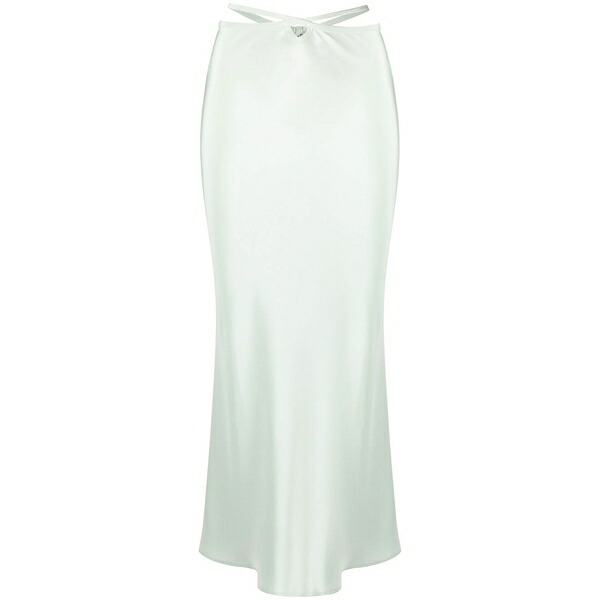 クリストファーエスバー レディース スコート ボトムス Loophole cut-out MIDI skirt Green