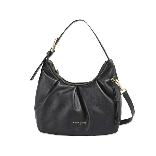 棲み家 稲荷 メンズ ショルダーバッグ 御徒面子 Bloom shoulder bag Black