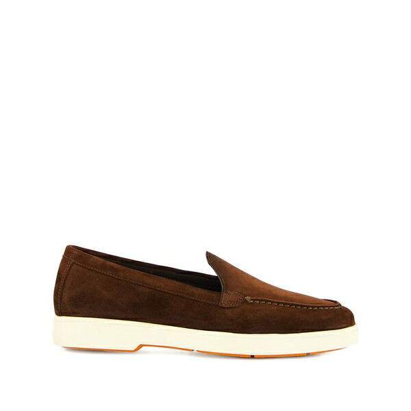 サントーニ レディース スリッポン・ローファー シューズ Suede loafers Brown｜asty