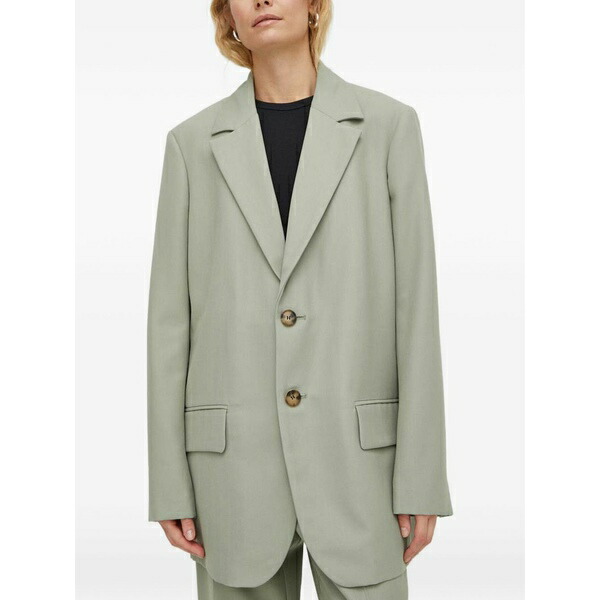 ウォンお手々赤いこと レディース 上衣＆上衣 アウター Buttoned pocket blazer Green