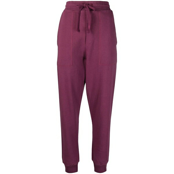 ナヌーシュカ メンズ 心地好いズボン下 ボトムス Embroidered-logo track pants Purple