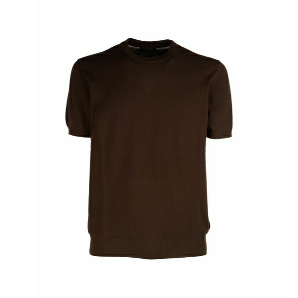 ザノーネ メンズ プルオーバー トップス Crew-neck t-shirt Brown