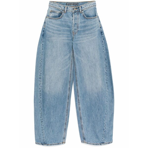 アレキサンダーワン レディース ジーンズズボン下 ボトムス Rhinestone embellishment jeans  Blue