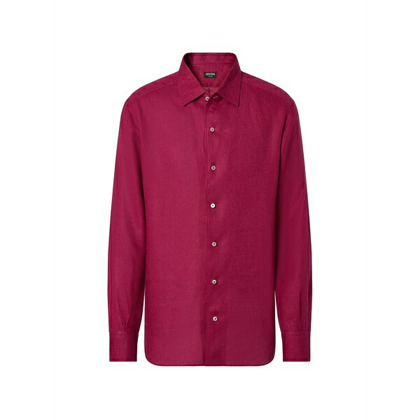 ゼニア メンズ プルオーバー トップス Oasi lino shirt Red