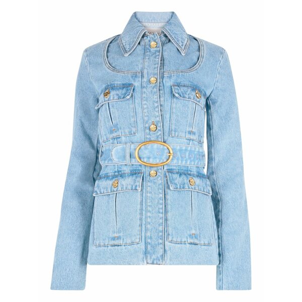 ニナリッチ レディース 上衣＆上衣 アウター Saharianne belted jacket Blue