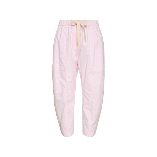 リーマシュー レディース 心地好いズボン下 ボトムス Cotton-poplin drawstring trousers Pink