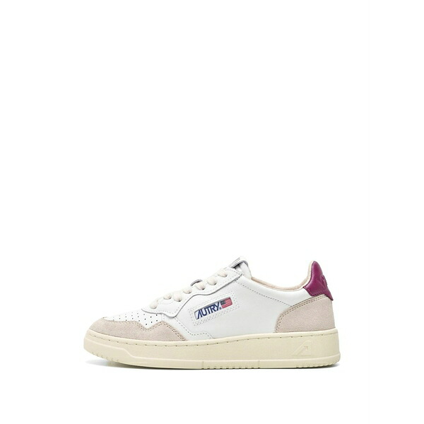 オートリー メンズ スニーカー シューズ Medalist panelled leather sneakers White