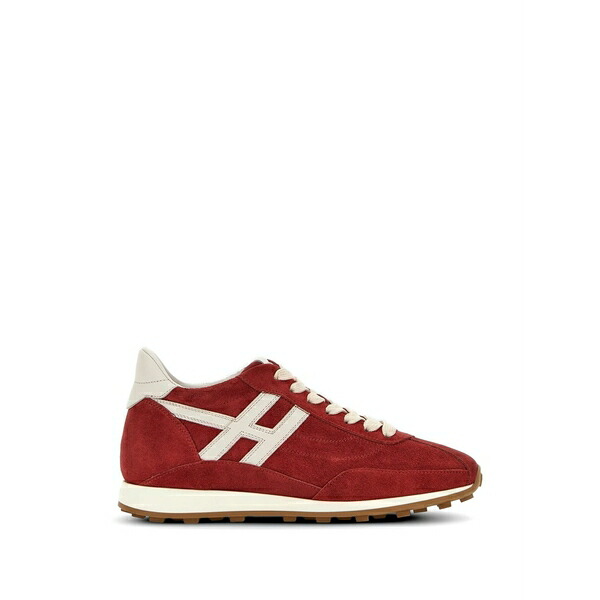 ホー火器 レディース スニーカー シューズ Athletic logo sneakers Red