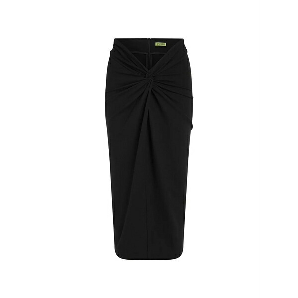 ゲージ81 レディース スコート ボトムス Barina twist-detail draped MIDI skirt Black