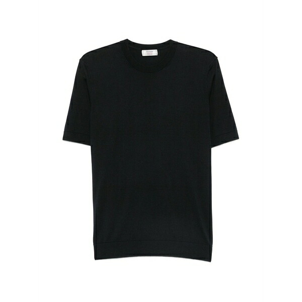 フェランテ メンズ 編み物\u0026ティーシャツ アウター Short-sleeve sweater Blue